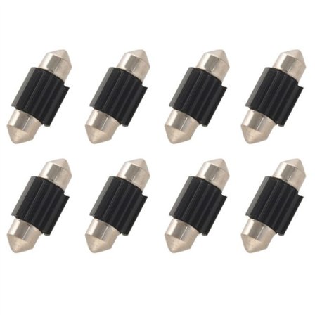 16x Canbus 3020 Chipset 400 Lumen Extremt LED-lampor för bilens innerbelysning Kupé Registreringsskylt Festoon 31mm DE3175 6428 Vit