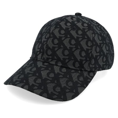 Calvin Klein - Logo Jacquard Baseball Cap Black Dad Cap Unconstructed Black Cap - @ Hatstore