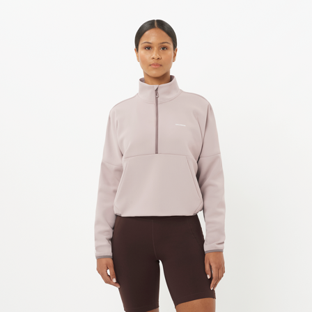 Salomon - Women's Jacket Shkout Hz Crop Sweater W - Etherea