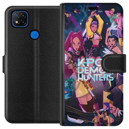 Yhteensopiva Lompakkokotelo Xiaomi Redmi 9C Kpop Demon Hunters Koko joukkue Idol Taistelu Kohtaus Terä Magia Voima