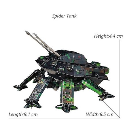 3d Metal Puzzle Gjør-det-selv-manual Famous Tank Military Series Tiger Tanks T-34 Js-2 M1a1 Tank Model Sette sammen Jigsaw Puzzle