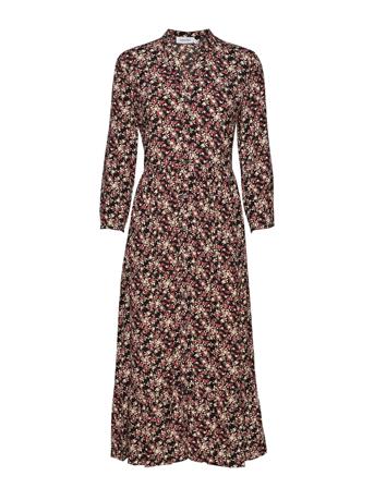 3/4 Slv Button V-Nk Patterned Calvin Klein