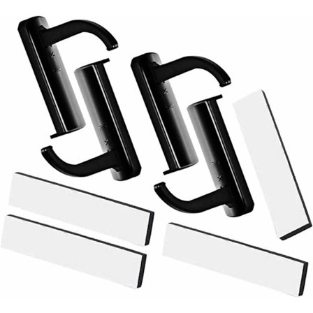 4-pack hörlurshållare, hörlurskrok, headset, monitor, headset, hållare, klistermärke, svart, 82,5 cm