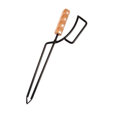 Pejstang til udendørs pejs, pejseværktøj med beklædt håndtag til træopvarmning, lejrbål, brændeovn og kulovn