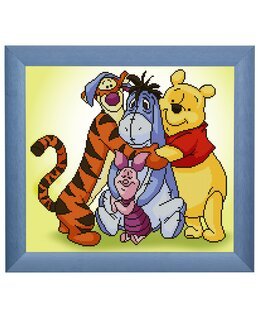 Diamond Painting Ole Brumm og vennene hans - Vervaco