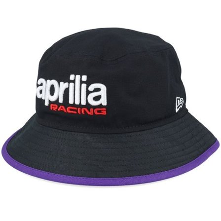 New Era - Motor Svart bucket Hatt - Aprilia Seasonal Tapered Black Bucket @ Hatstore