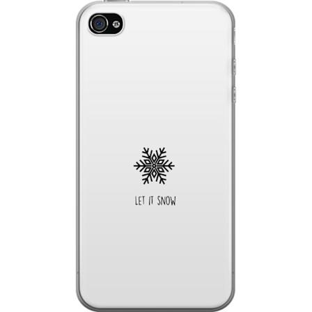 Apple iPhone 4 Gjennomsiktig deksel La det snø