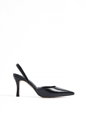 NA-KD - Spisse pumps med slingback - Sko Nyttårsaften - Svart - EU 40