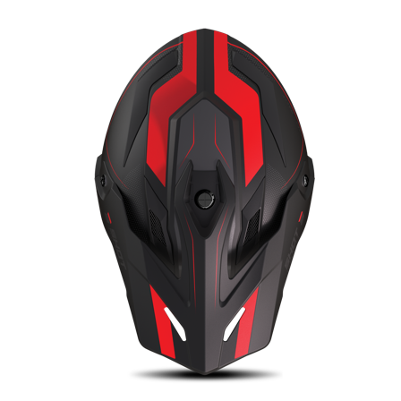 Pico de Casco Shot Trek Rally Negro/Rojo