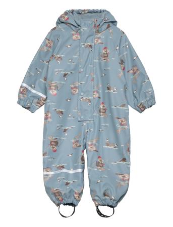Rainwear Suit - Aop, W. Fleece Blue CeLaVi