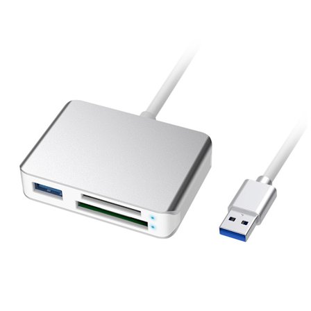 5-i-1 XQD Kortläsare USB 3.0 Typ C Minneskortadapter Läser 3 Kort för XQD SD(HC/XC) TF Sony-G/för M för Lexar USB M
