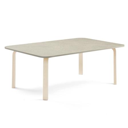 Tisch ELTON, 1800x800x530 mm, Linoleum grau, Birke
