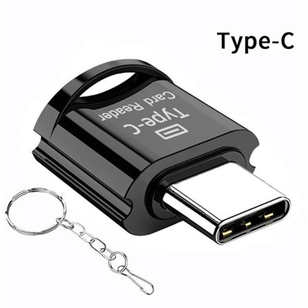 Typ-C/Micro USB/Lighting mini mobiltelefon kortläsare höghastighets TF-kort OTG-kortläsare