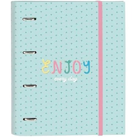 Classeur - BLACKFIT8 - Njut - 4 ringar på 35 cm - 100 ark A4 - Pastell mintgrön