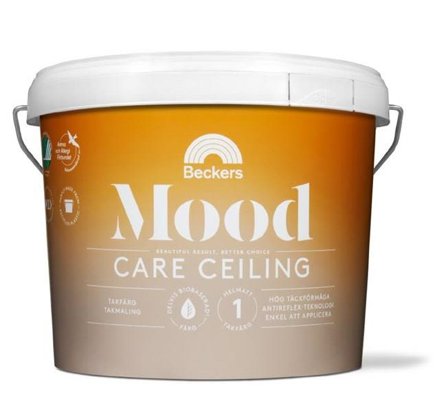 Beckers Takfärg, Mood Care Ceiling helmatt, 2.7L, Vit, Färg & tapeter