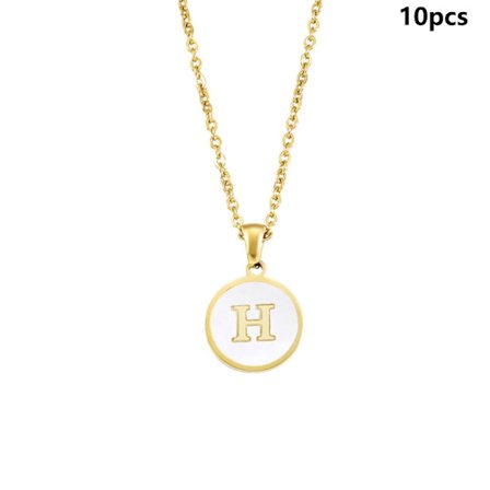 Innledende bokstav halskjede Alfabet smykker H H