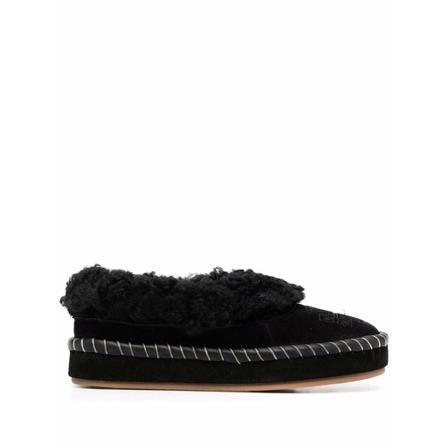 Tory Burch, Shearling Slippers Zwart, Dames, Maat:39 EU