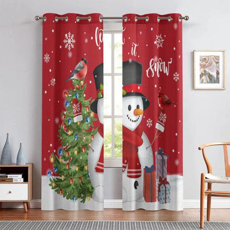 Xmas Heminredning Fönstergardin Flermönster Julgardiner