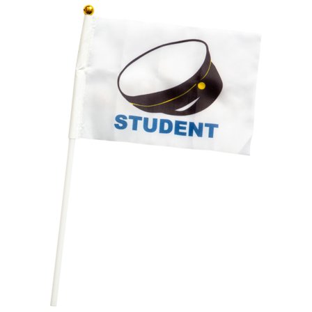 Handflagga Student 6-pack