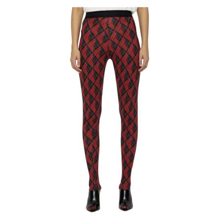 Marine Serre, Skinny Trousers Rood, Dames, Maat:M
