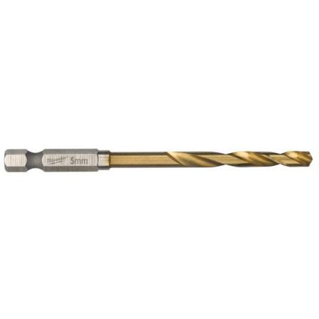 Milwaukee SHOCKWAVE Red Hex HSS-G TIN Metalliporanterä 1 kpl:n pakkaus 5 mm, Koneiden tarvikkeet & käyttöosat