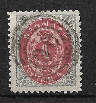 Danmark 1870 - AFA 18A - Stemplet