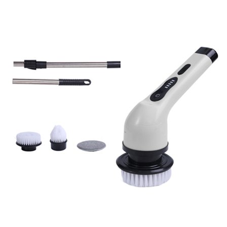 Elektrisk rengöringsborste med 3/6/9 borstar Arbetsbesparande hållbar ren borste för klinkergolv vägg