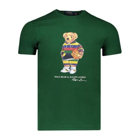 Polo Ralph Lauren, T-shirt Groen, Heren, Maat:S,Katoen