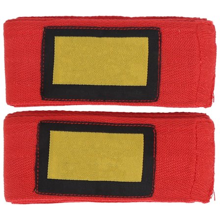 Elastiska Boxningslindor i Bomull för Muay Thai Män och Kvinnor Röd 1 Par
