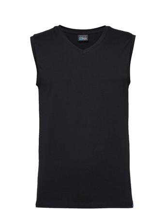 Tank Top T-shirts Sleeveless Musta Schiesser