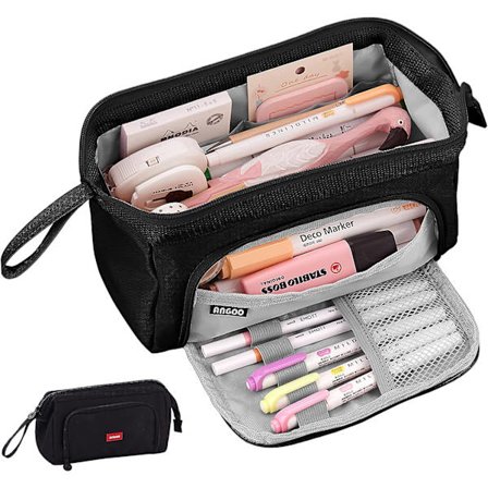 Pennfodral för Skolan, Stor Kapacitet, med Handtag, Pennor