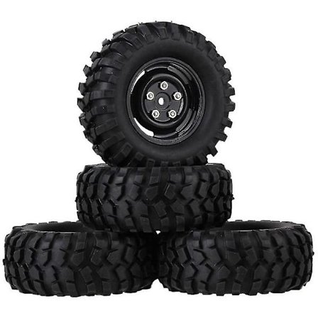 4 kpl 96 mm 1,9 tuuman 12 mm kuusiokolopyörän vanteet ja renkaat 1/10 RC-kiipeilyautolle Redcat Traxxas Trx4 A