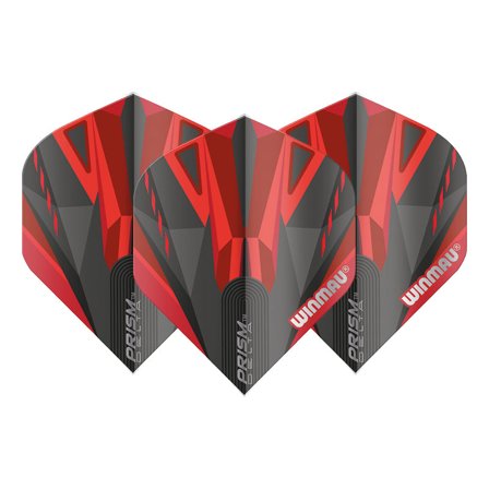 Winmau Prism Delta Black & Red Dart Flights | Winmau.com