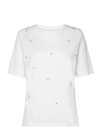 T-Shirt 1/2 Sleeve Tops T-shirts & Tops Short-sleeved White Gerry Weber Edition