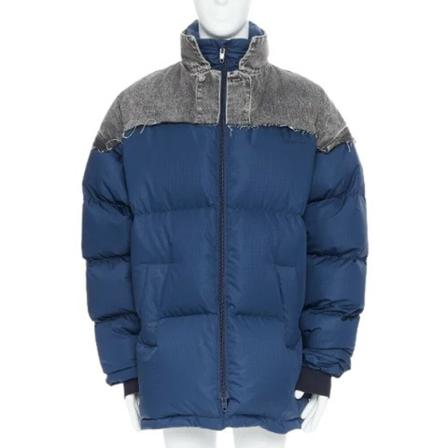 Balenciaga Vintage Pre-owned nylon overtj Blå, Dame Vintage Jakker, Størrelse: S