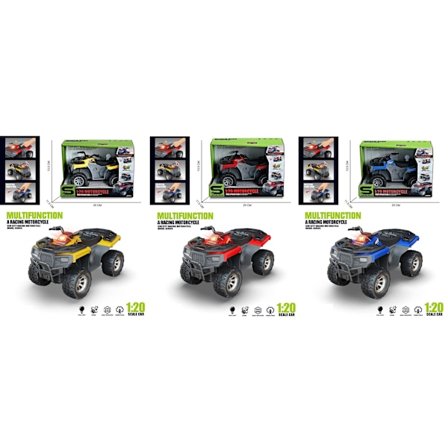 Batteridriven Fyrhjuling 16 cm - Alrico