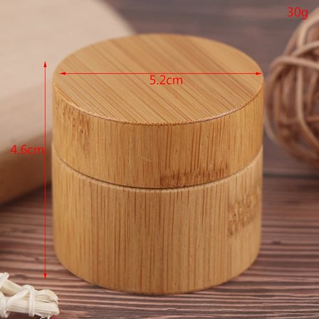 Tom Kosmetikflaske Beholder 5g 10g 15g 20g 30g 50g Træ Bambus Flaske Creme Maske Krukke Makeup Hudpleje Beholder