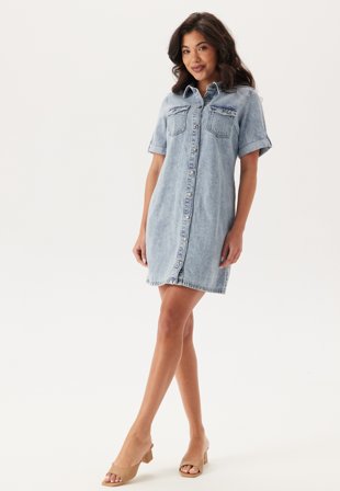 VERO MODA Vmjennie Ss Short Denim Dress Klær