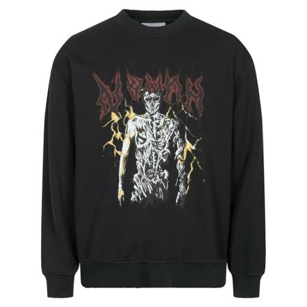 Han Kjøbenhavn Artwork Crewneck Sort, Herre Sweatshirts