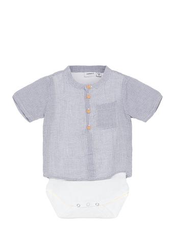 Nbmhelmar Ss Body Shirt Blue Name It