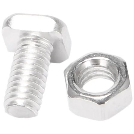 /EA/100 st M6X12mm Växthusmuttrar och Bultar Fyrkantiga Skruvskallar Muttrar Växthus Reparationssats Delar Ersättning Trädgårdsartiklar