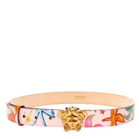 Versace Pre-owned, Pre-owned Leather belts Roze, Dames, Maat:ONE Size