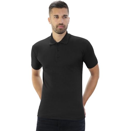 Casual Classic Mens Pique Polo S Svart