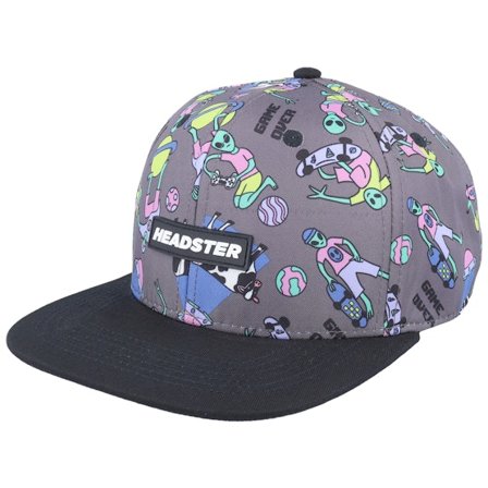 Headster - Cinza snapback Boné - Kids Alien Invasion Charcoal/Black Snapback @ Hatstore