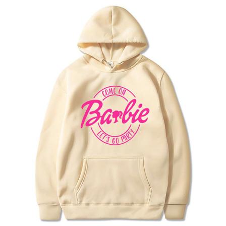 Barbie Movie Hettegenser Sweatshirt T-skjorte Pullover Par Hette Topp Khaki 3XL