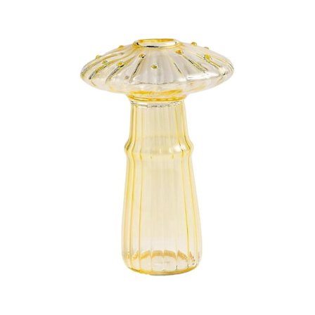 Sarte Sopp Glass Bud Vaser Fargede Fine Glass Vase Sopp Blomster Vase Sopp Dekor