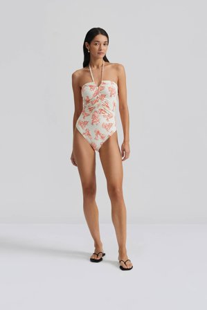 Malina - Misty swimsuit - S - Coral Red