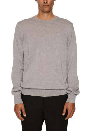 J.Lindeberg Keane Merino Crew Neck Tröjor Herr Grå S