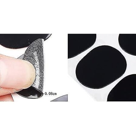 Alto- ja tenorisaksofonin sekä klarinetin suukappaleen tarrat, mustat, 16 kpl