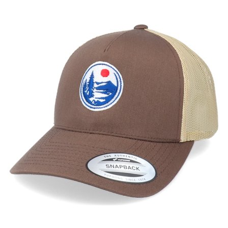 Wild Spirit - Brown trucker Czapka Z Daszkiem - North Wilderness Logo Brown/Khaki Trucker @ Hatstore